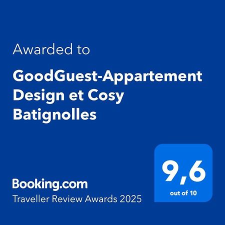 Goodguest-Appartement Design Et Cosy Batignolles 巴黎 外观 照片
